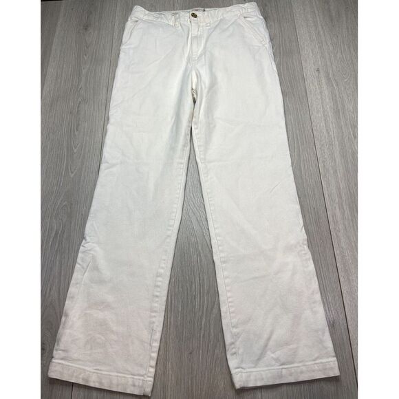 Faherty Jeans Men 30 Ivory Terry Stretch 5 Pocket Cotton Straight MBC0020‎ - Picture 1 of 7